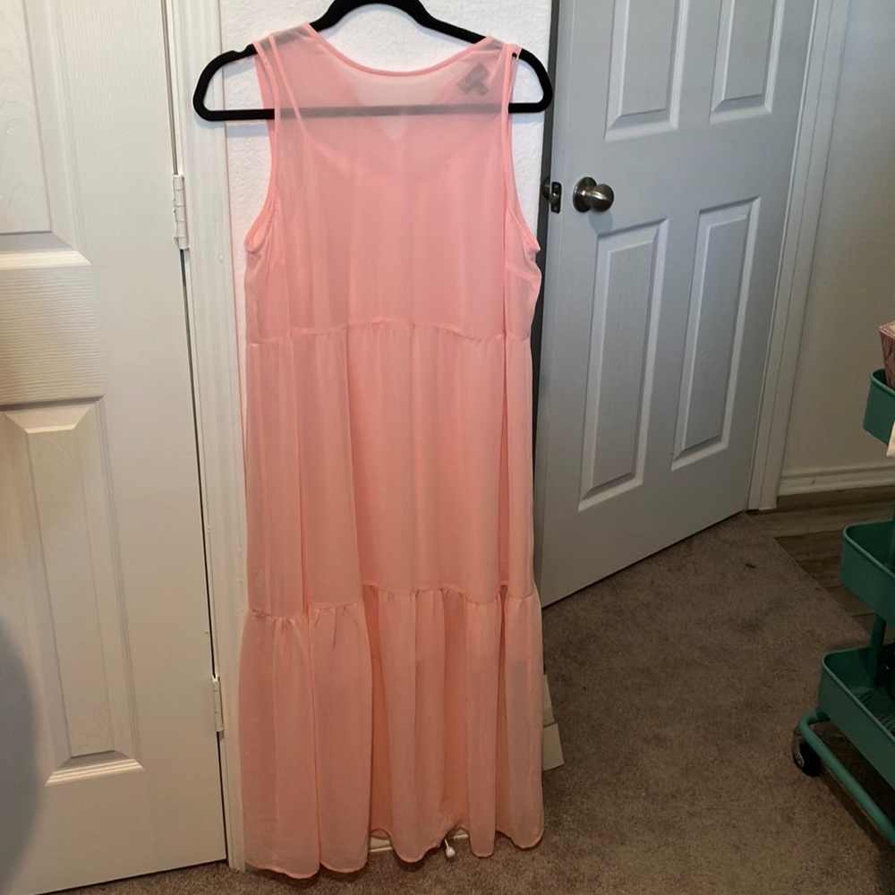 Who What Wear light pink maxi dress